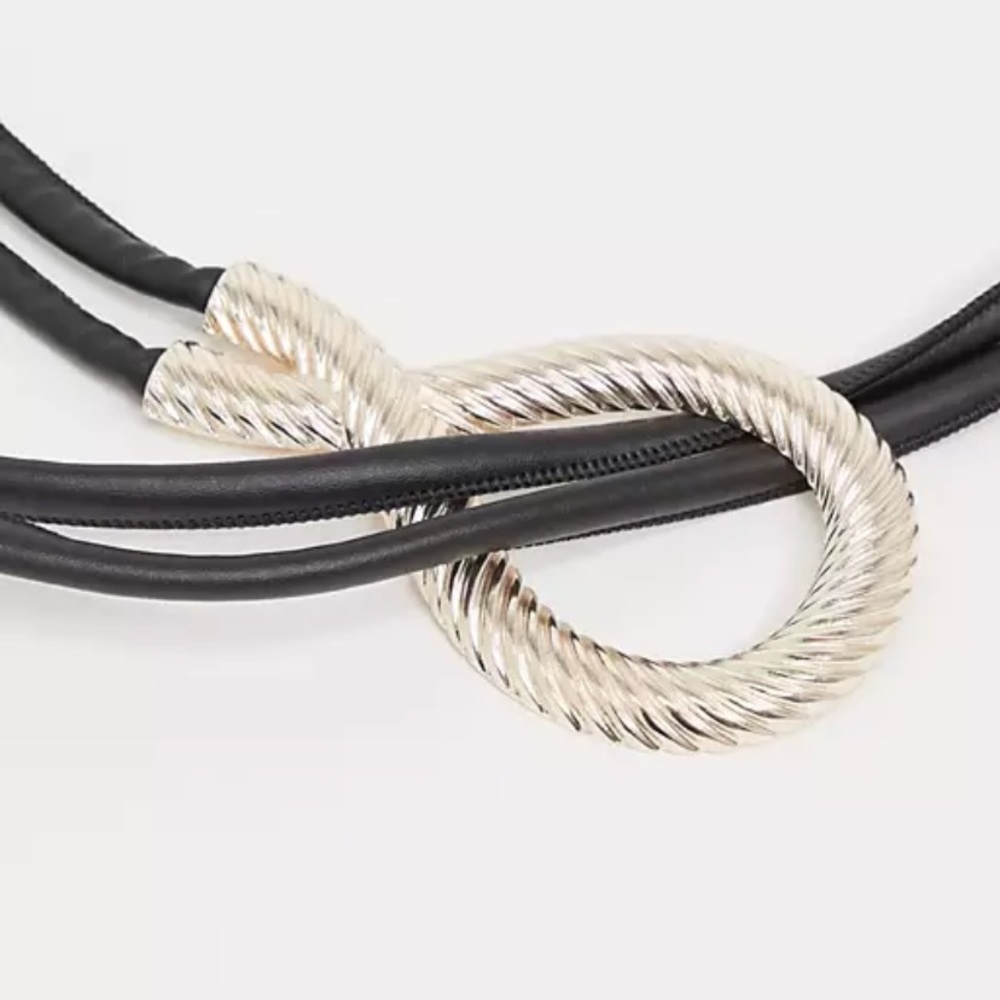 Vintage style looped detail waist belt - Picture 3 of 8